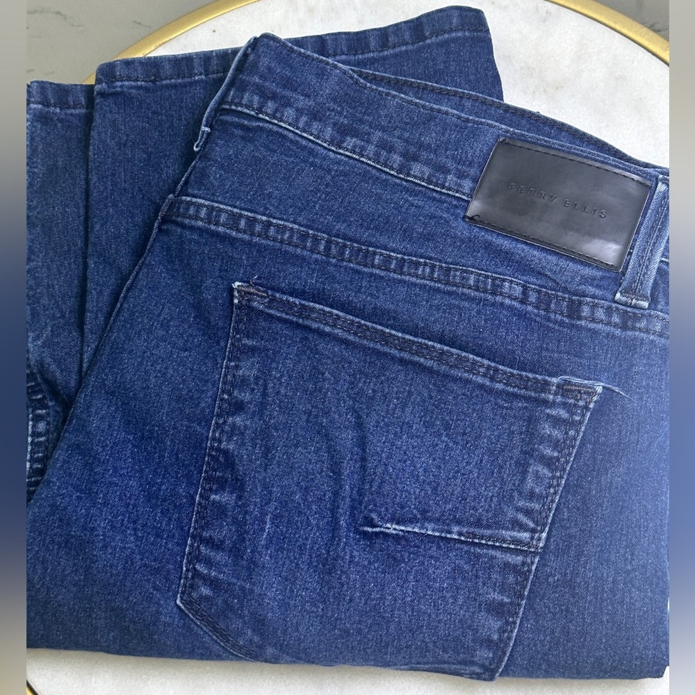Perry Ellis Dark Denim Men's Jeans 38/30